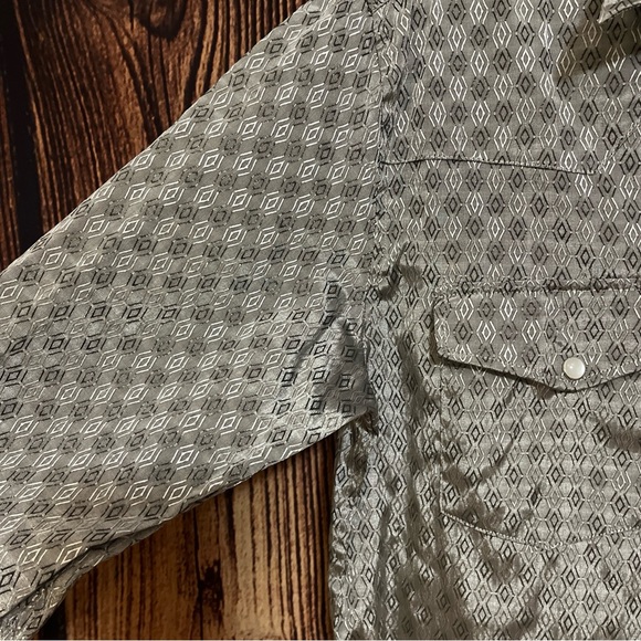 Liquid West Pearl Snap Long Slv Pearl Button Western Shirt Mens Small - Shiny - Picture 5 of 10